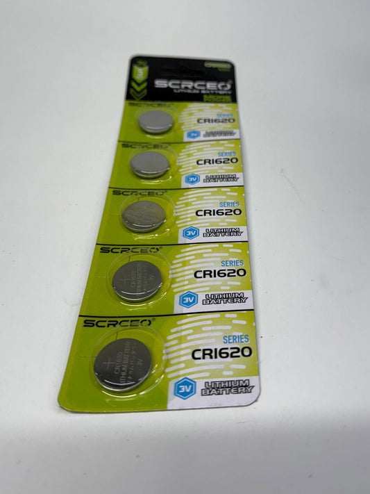 Battery CR1620 per card of 5